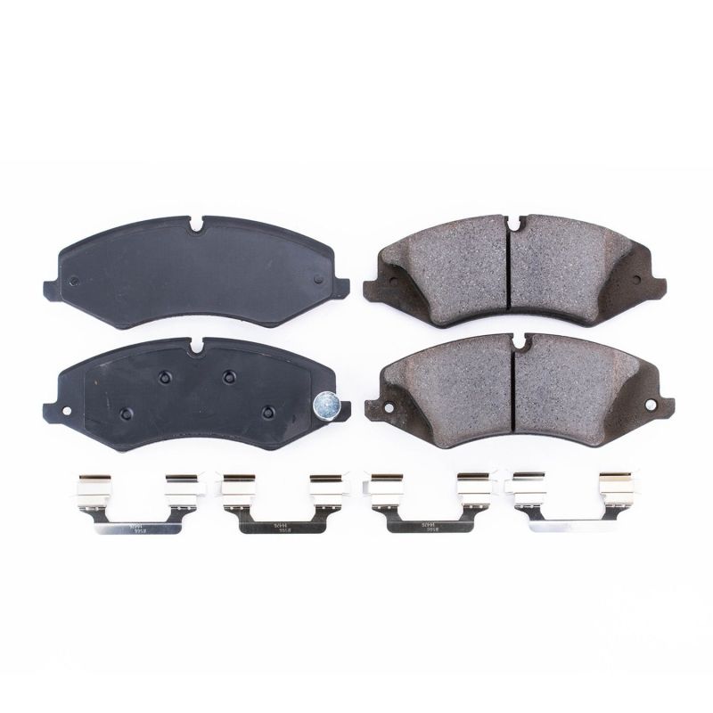 Power Stop 2017 Land Rover Discovery Front Z17 Evolution Ceramic Brake Pads w/Hardware Brake Pads - OE PowerStop