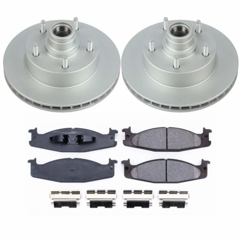 Power Stop 2003 Ford E-150 Front Z17 Evolution Geomet Coated Brake Kit Brake Kits - Performance Blank PowerStop