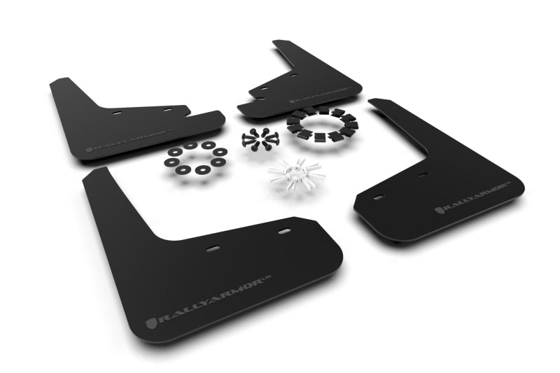 Rally Armor 20-26 Tesla Model Y, Juniper Y Black UR Mud Flap w/Dark Grey Logo Mud Flaps Rally Armor