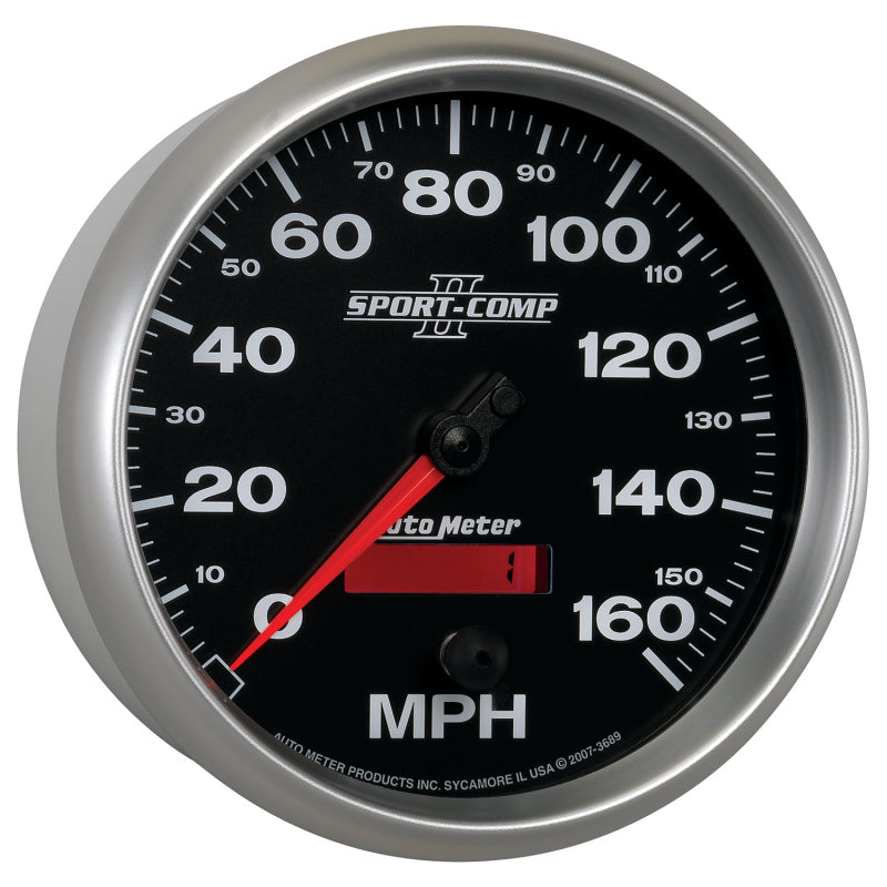 Autometer Sport-Comp II 5 inch 0-160MPH Electronic Programmable Speedometer Gauges AutoMeter