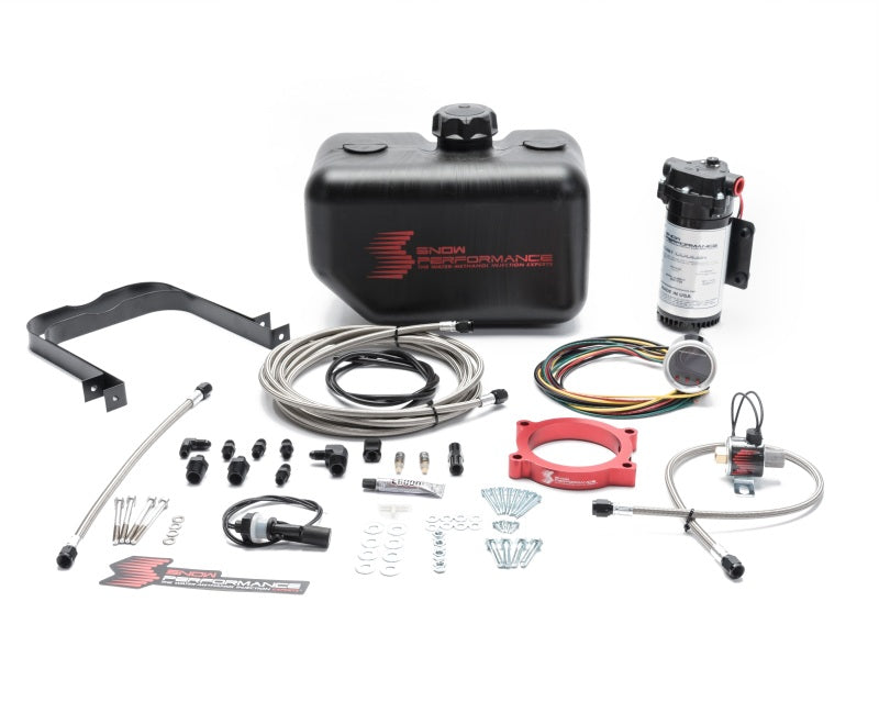 Snow Performance 10-15 Camaro Stg 2 Boost Cooler F/I Water Injection Kit (SS Braided Line & 4AN) Water Meth Kits Snow Performance