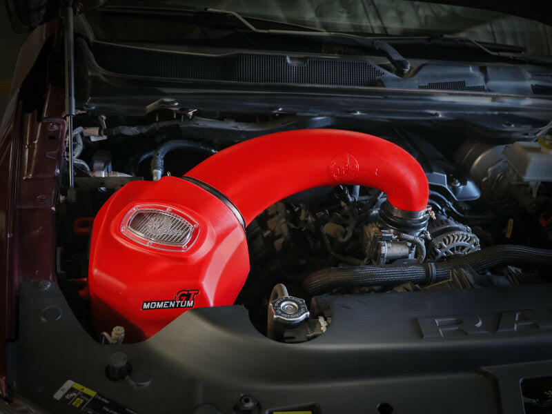 aFe Momentum GT Pro DRY S Intake System Red Edition 19-23 Dodge RAM 1500 V8-5.7L HEMI Cold Air Intakes aFe