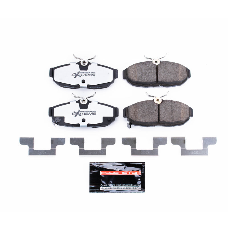 Power Stop 2012 Ford Mustang Rear Z26 Extreme Street Brake Pads w/Hardware Brake Pads - Performance PowerStop