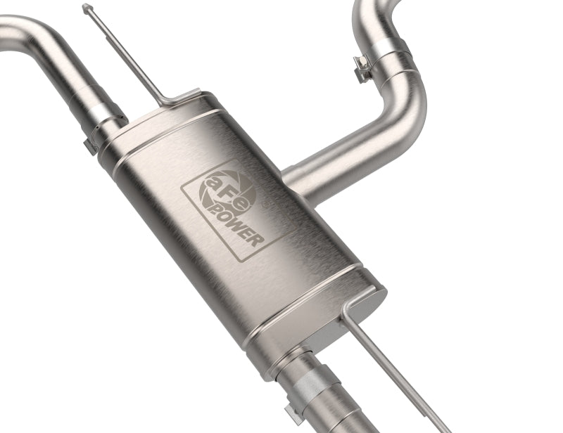 aFe 22-24 Volkswagen GTI MACH Force-Xp 3 to 2-1/2 IN Stainless Steel Cat-Back Exhaust w/Black Tip Tips aFe