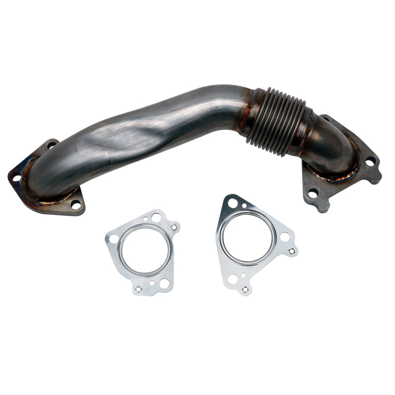 Wehrli 01-04 Chevrolet 6.6L Duramax LB7 2in Stainless Pass. Side Up Pipe w/Gaskets (Single Turbo) Connecting Pipes Wehrli