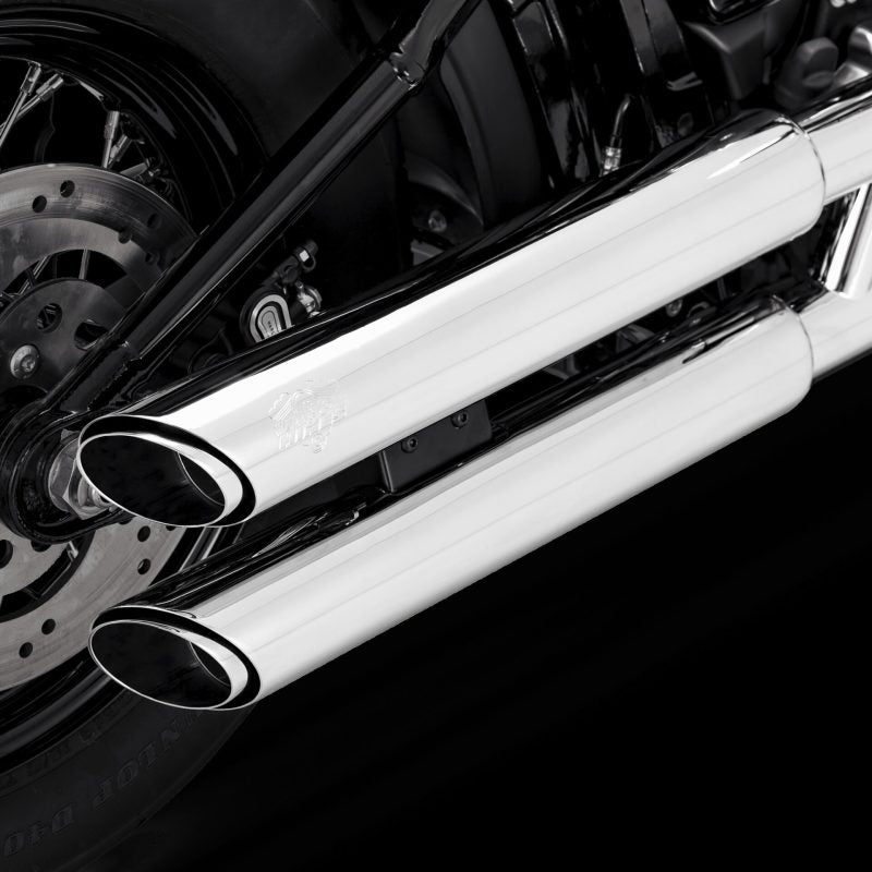 Vance & Hines 18-22 Harley-Davidson Softail Twin Slash S/OS PCX Slip-On Exhaust - Chrome Motorcycle Slip-On Vance and Hines