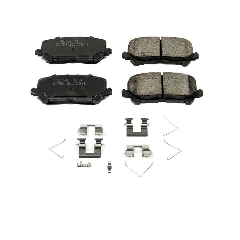 Power Stop 14-16 Acura MDX Rear Z17 Evolution Ceramic Brake Pads w/Hardware Brake Pads - OE PowerStop