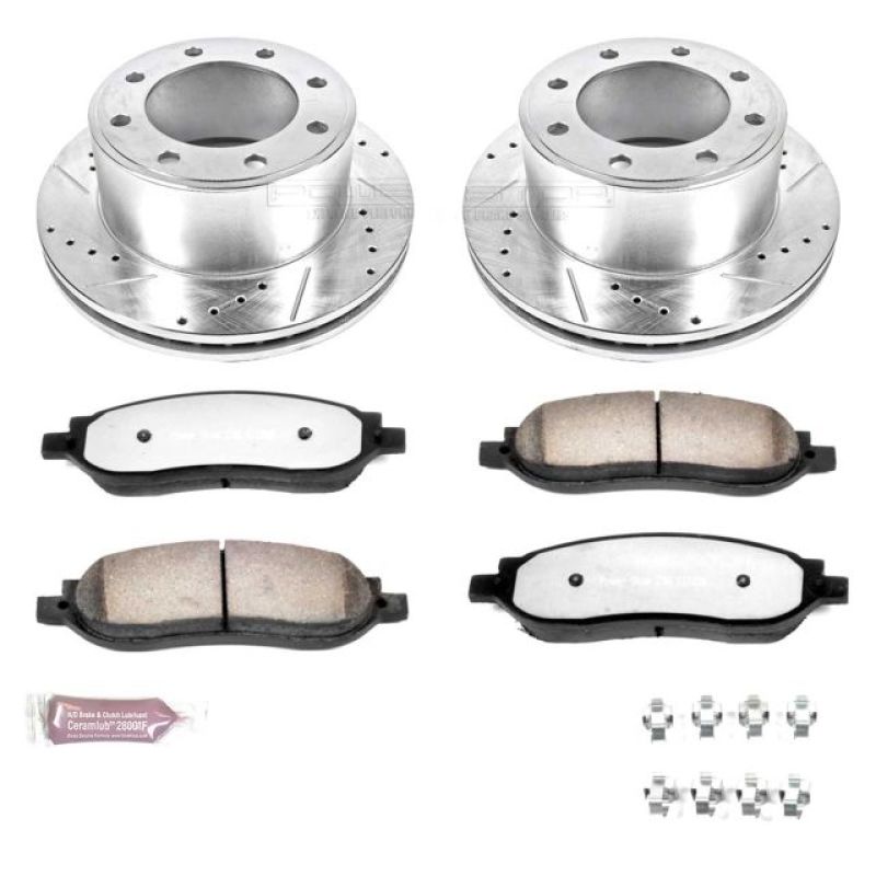 Power Stop 05-07 Ford F-250 Super Duty Rear Z36 Truck & Tow Brake Kit Brake Kits - Performance D&S PowerStop