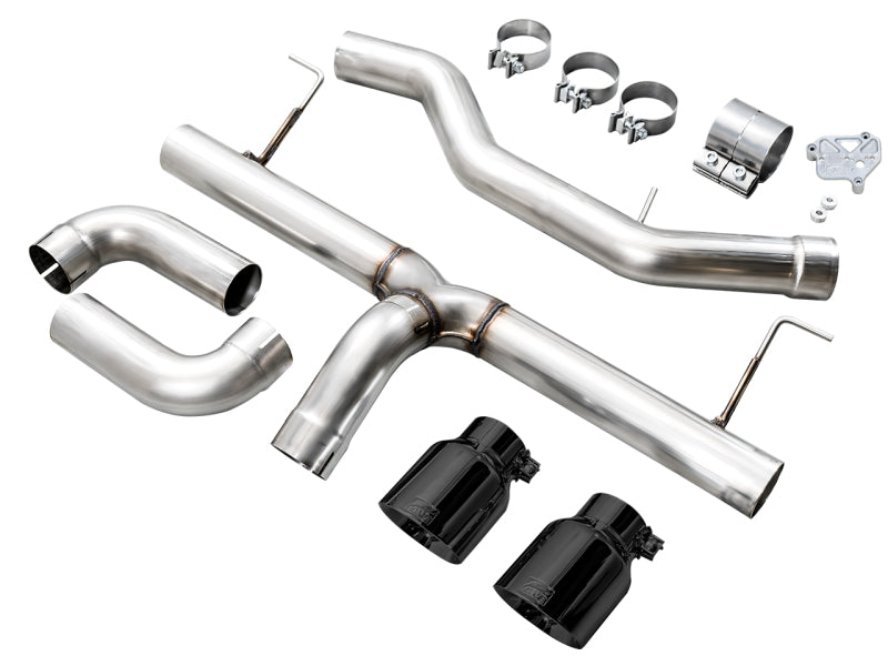 AWE 19-23 BMW 330i / 21-23 BMW 430i Base G2X Track Edition Axle Back Exhaust - Diamond Black Axle Back AWE Tuning