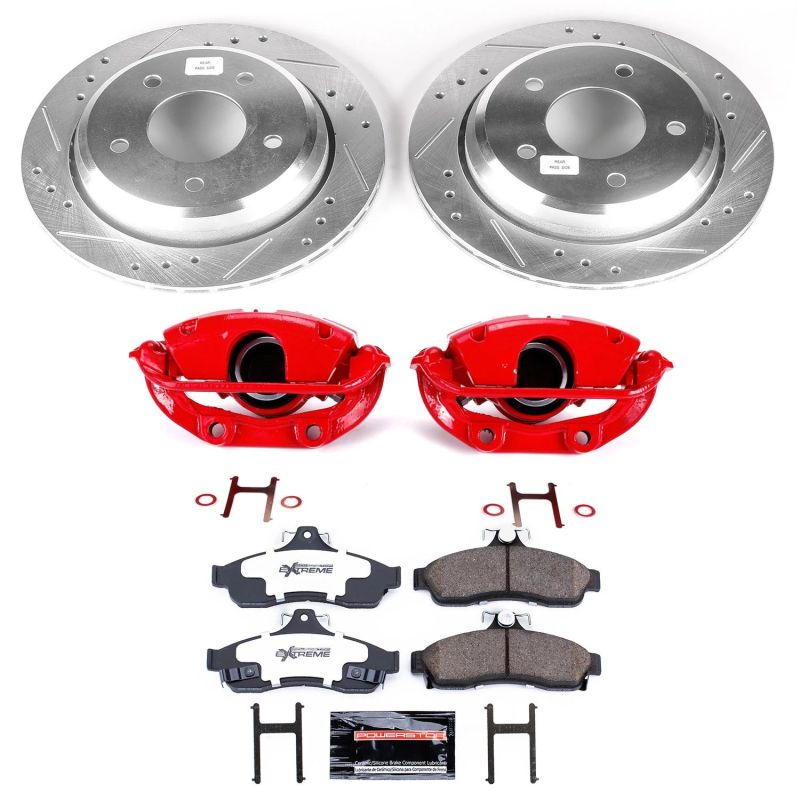 Power Stop 94-96 Chevrolet Caprice Rear Z26 Street Warrior Brake Kit w/Calipers Brake Kits - Performance D&S PowerStop