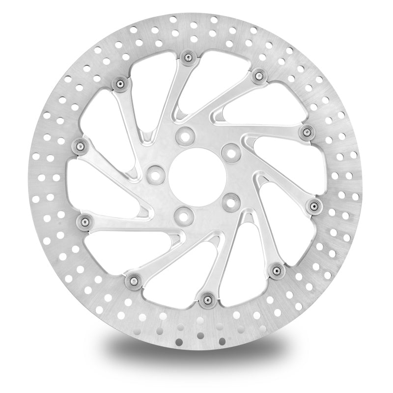 Performance Machine Disc/Carr 13x.20 Sf Del Rey Left - Polished Brake Rotors - Drilled Performance Machine