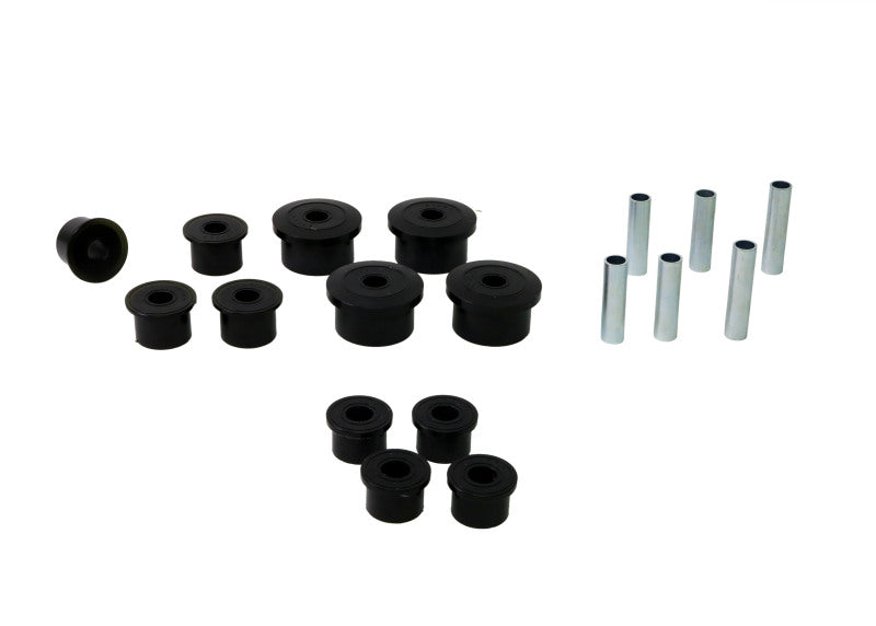 Whiteline 1986-1999 Jeep Cherokee Spring - Eye Front/Rear And Shackle Bushing Spring Insulators Whiteline