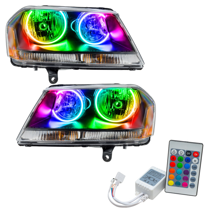 Oracle 08-14 Dodge Avenger RT SMD HL - Black - ColorSHIFT w/ Simple Controller Headlights ORACLE Lighting