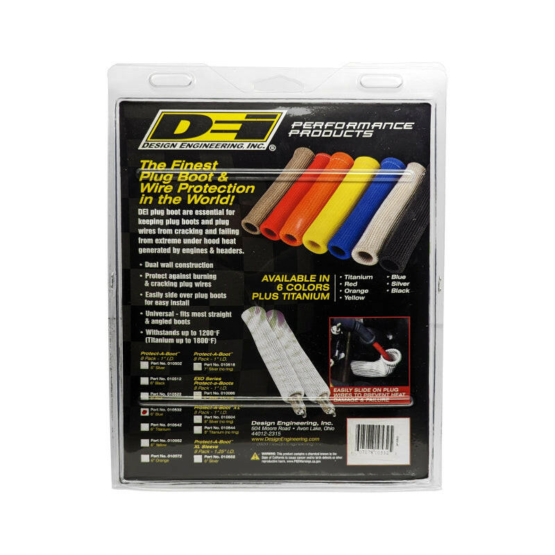 DEI Protect-A-Boot - 6in - 8-pack - Blue Thermal Sleeves DEI