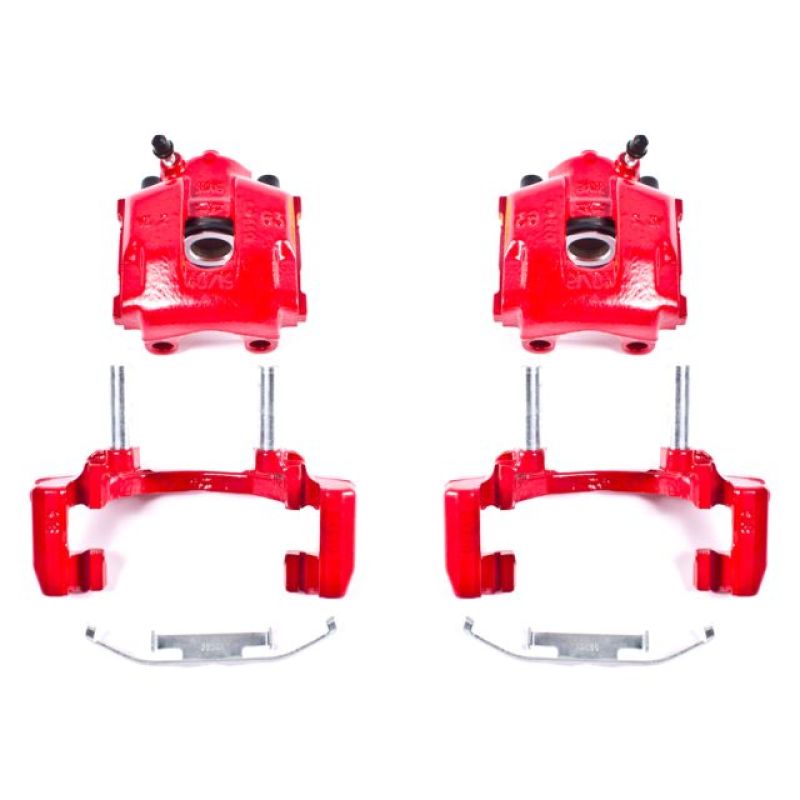 Power Stop 2000 BMW 323Ci Rear Red Calipers w/Brackets - Pair Brake Calipers - Perf PowerStop