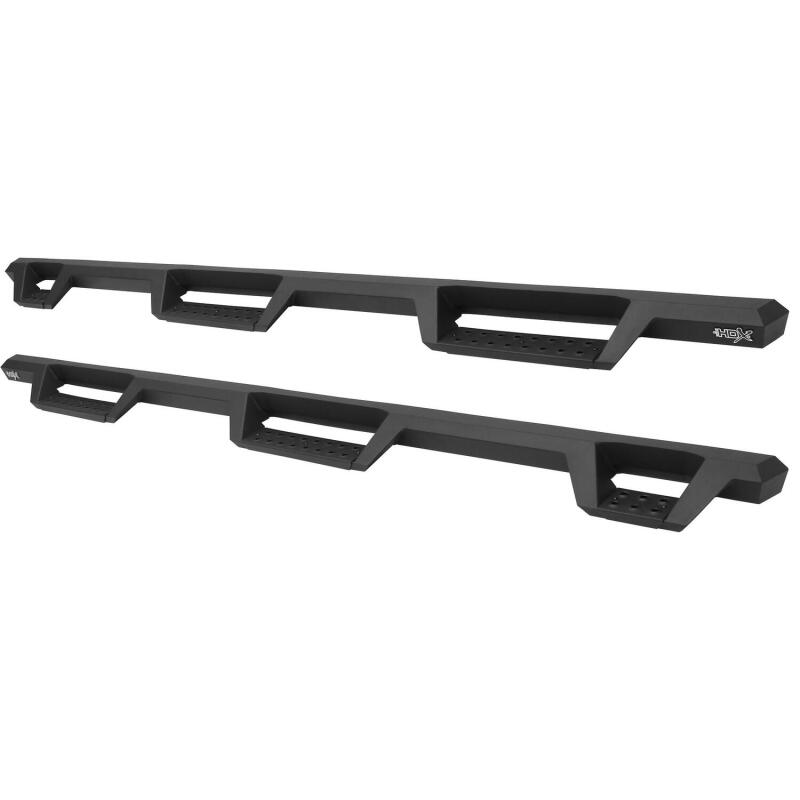 Westin 17-22 Ford F-250/350 Crew Cab 6.75ft Bed HDX Drop W2W Nerf Step Bars - Tex. Blk Nerf Bars Westin