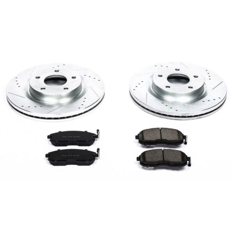 Power Stop 07-13 Nissan Altima Front Z23 Evolution Sport Brake Kit Brake Kits - Performance D&S PowerStop