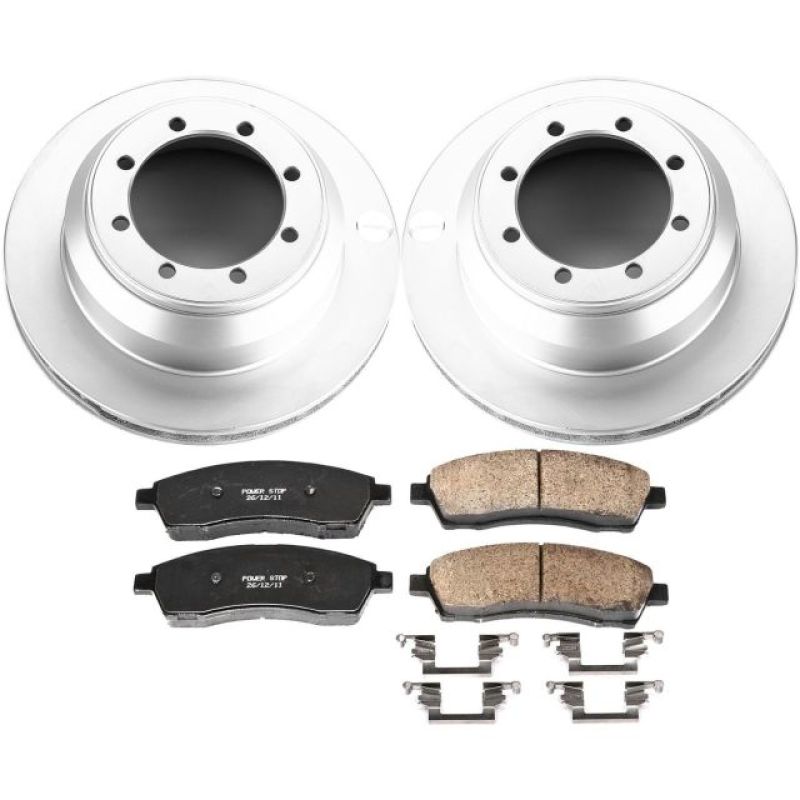 Power Stop 99-04 Ford F-350 Super Duty Rear Z17 Evolution Geomet Coated Brake Kit Brake Kits - Performance Blank PowerStop