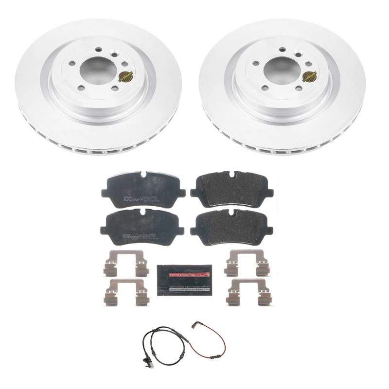Power Stop 13-18 Land Rover Range Rover Rear Euro-Stop Brake Kit Brake Kits - OE PowerStop