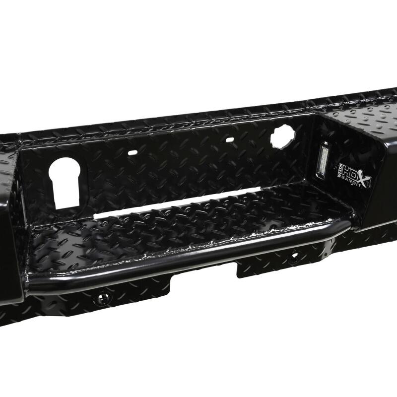 Westin 19-20 Chevy Silverado 1500 HDX Bandit Rear Bumper - Black Bumpers - Steel Westin