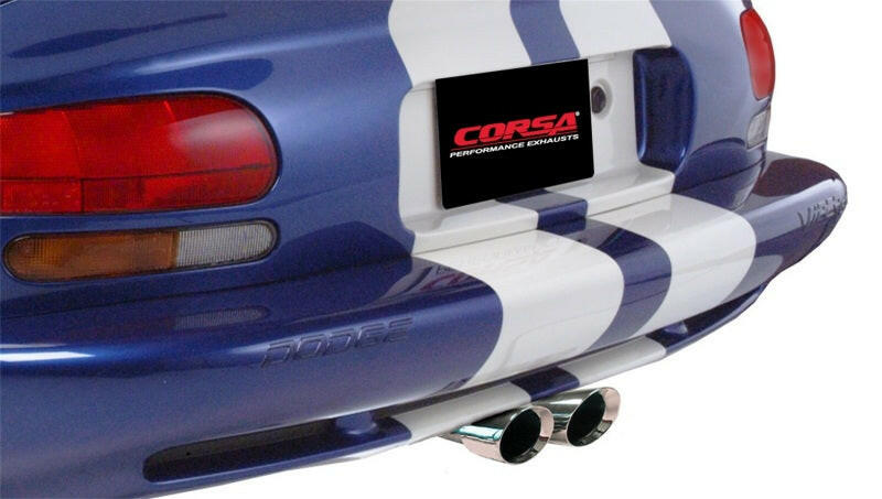 Corsa 1996-2002 Dodge Viper GTS 8.0L V10 Polished Sport Cat-Back Exhaust w/ 2.5in Inlet Catback CORSA Performance