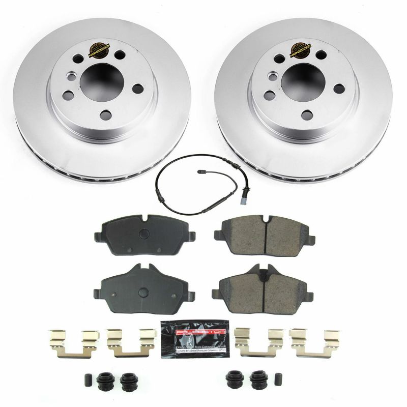Power Stop 14-19 BMW i3 Front Z23 Evolution Sport Coated Brake Kit Brake Kits - Performance D&S PowerStop