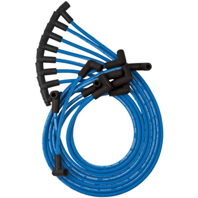 Moroso Custom Ignition Wire Set - Blue Max - Spiral Core Spark Plug Wire Sets Moroso