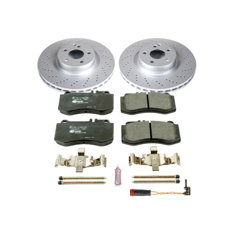 Power Stop 10-16 Mercedes-Benz E350 Front Euro-Stop Brake Kit Brake Kits - OE PowerStop