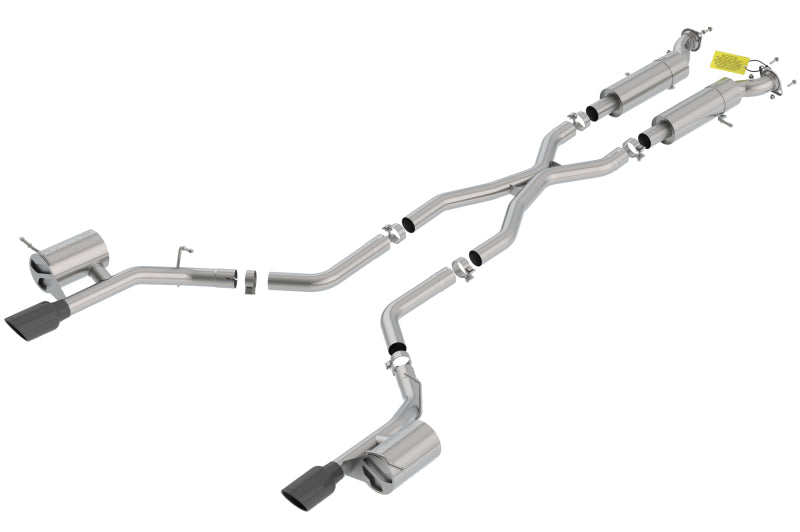Borla 18-20 Dodge Durango SRT 6.2L V8 2.75in S-Type SS Catback Exhaust w/ BLK Chrome Tips Catback Borla