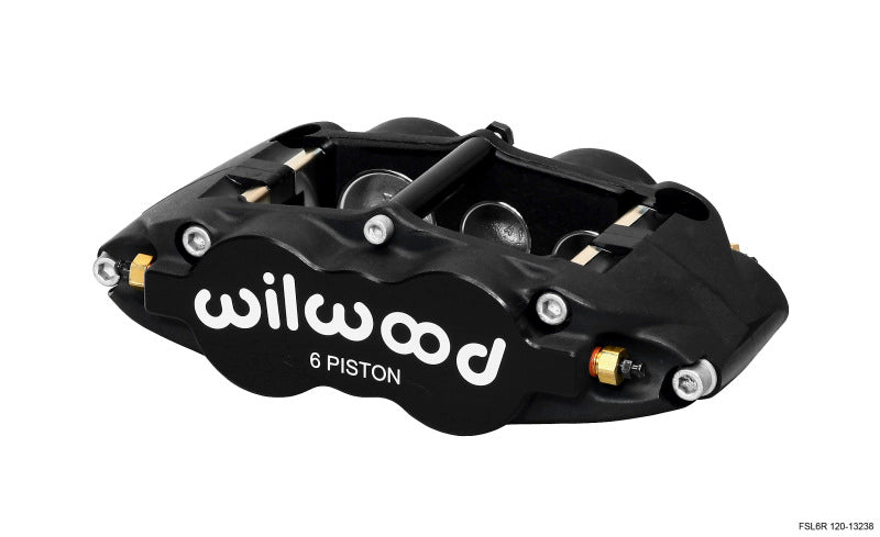 Wilwood Caliper-Forged Superlite 6R-L/H 1.62/1.12/1.12in Pistons 0.81in Disc Brake Calipers - Perf Wilwood