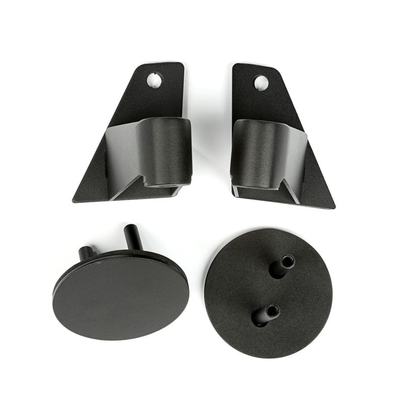 Rugged Ridge 07-18 Jeep Wrangler JK Textured Black Mirror Relocation Brackets Exterior Trim Rugged Ridge