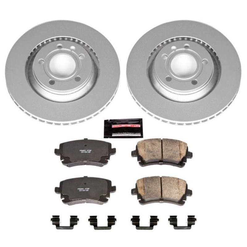Power Stop 04-09 Audi S4 Rear Z23 Evolution Sport Coated Brake Kit Brake Kits - Performance D&S PowerStop