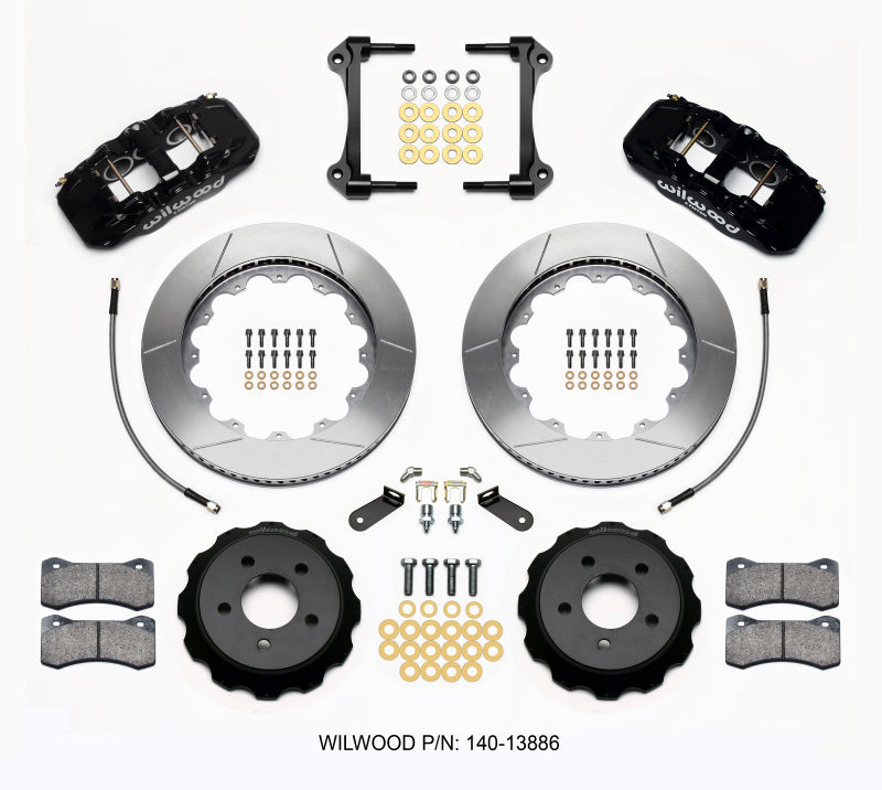 Wilwood AERO6 Front Hat Kit 14.00 15-23 Mustang w/Lines Big Brake Kits Wilwood