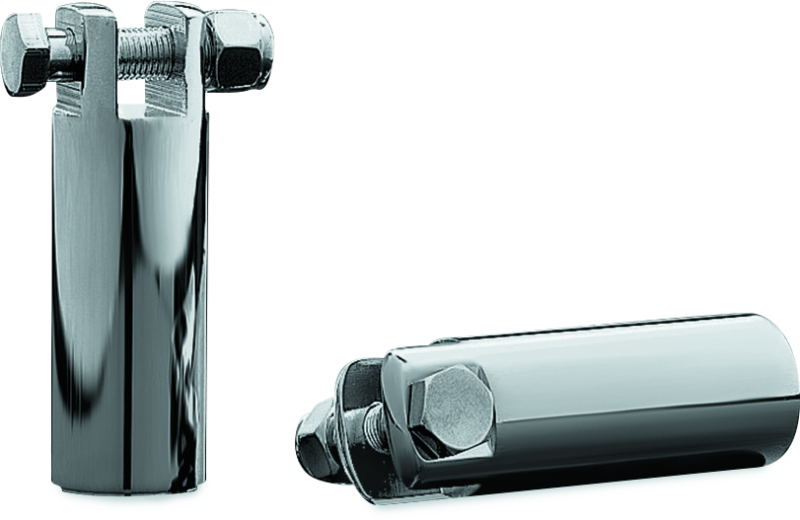 Kuryakyn 3 1/2in Extended Peg Mount With 3/8in-16 Mount Bolts Chrome Footpegs Kuryakyn