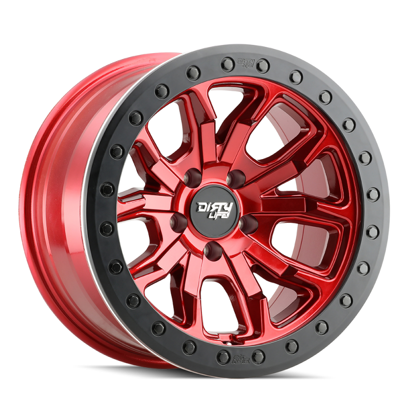 Dirty Life 9303 DT-1 17x9 / 6x135 BP / -12mm Offset / 87.1mm Hub Crimson Candy Red Wheel Wheels - Cast Dirty Life