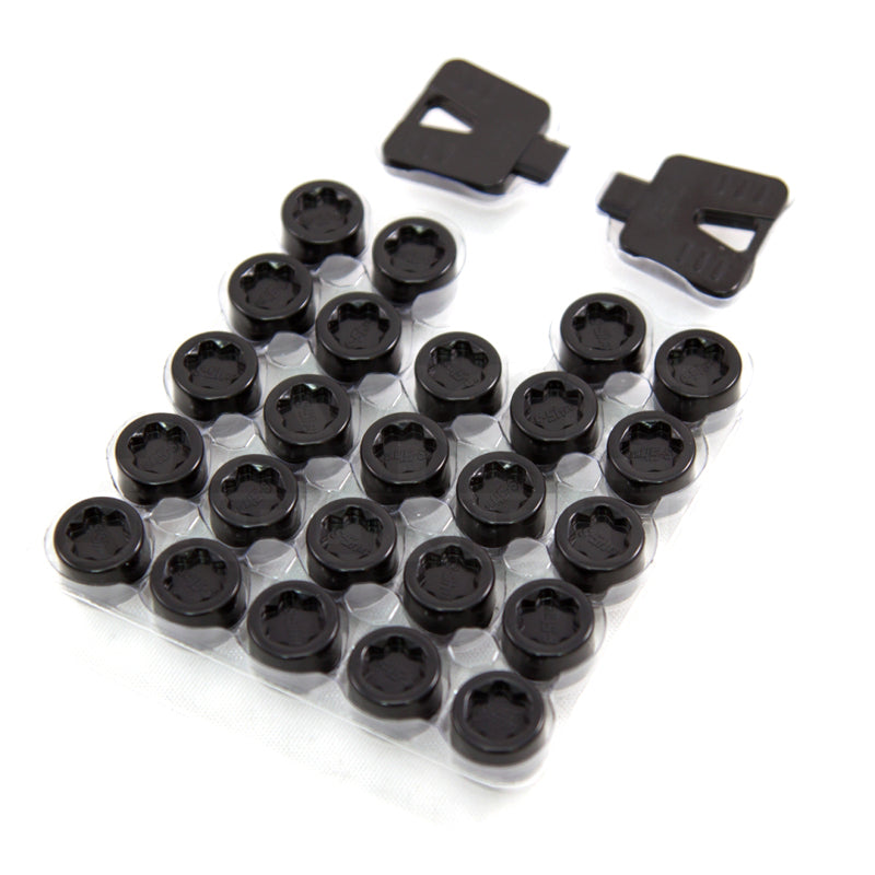 Wheel Mate Muteki SR45-S Plastic Cap - Black Lug Nuts Wheel Mate