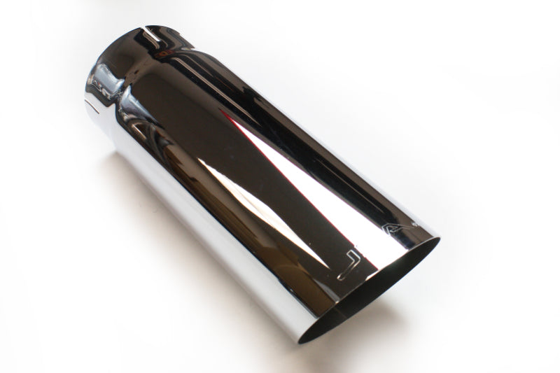 JBA 4in x 4.5in x 12in Angle Cut Chrome Plated Exhaust Tip Tips JBA