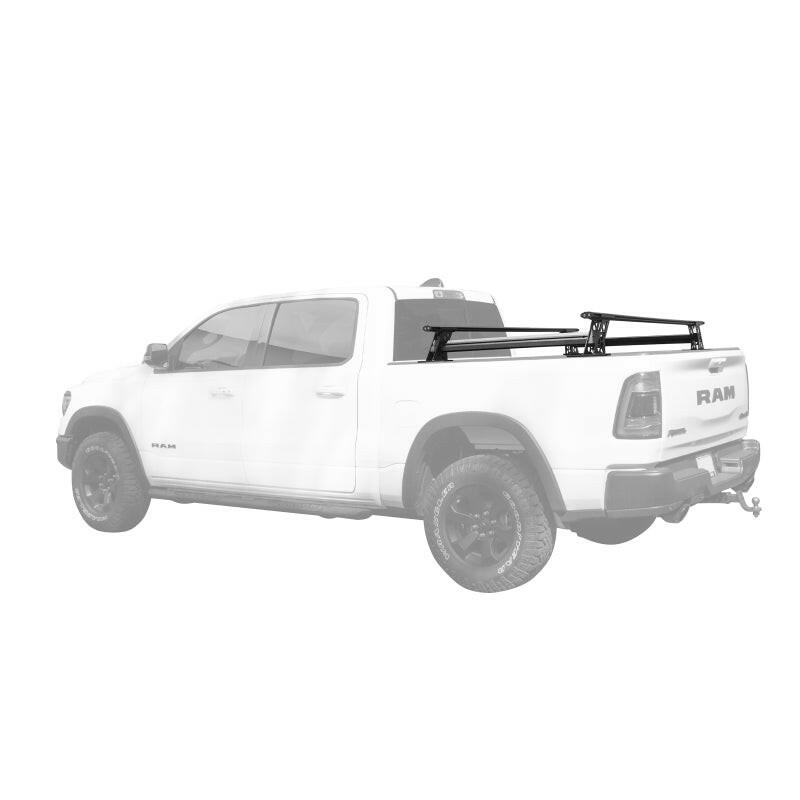 Go Rhino 15-22 Ford F-150 / 07-21 Toy. Tundra XRS Cross Bars Kit - Tex Blk (Attch Tonneau Cvr T-Trk) Truck Bed Rack Go Rhino