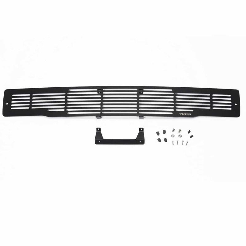 Putco 15-17 Ford F-150 - Stainless Steel Black Bar Design Bumper Grille Inserts Grilles Putco