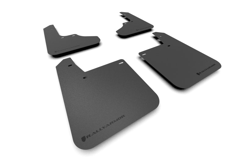 Rally Armor 93-01 Subaru Impreza RS Basic Black Mud Flap w/ Black Logo Mud Flaps Rally Armor