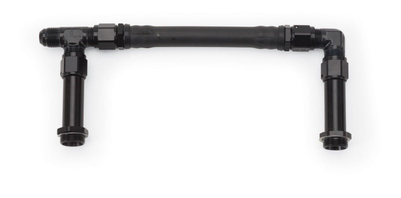 Russell Performance -8 AN to -8 AN Twist-Lok Holley 4150 Dual Inlet Carb Kit (Black) Carburetor Fuel Inlet Kits Russell