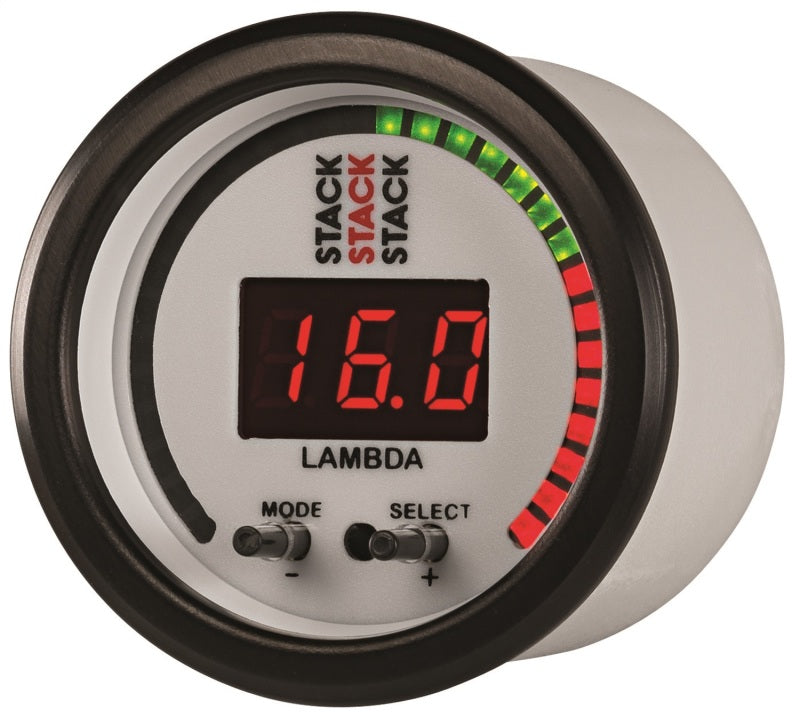 Autometer Stack 52mm Pro-Control Wideband Air/Fuel Ratio (Lambda) Gauge - White Gauges AutoMeter