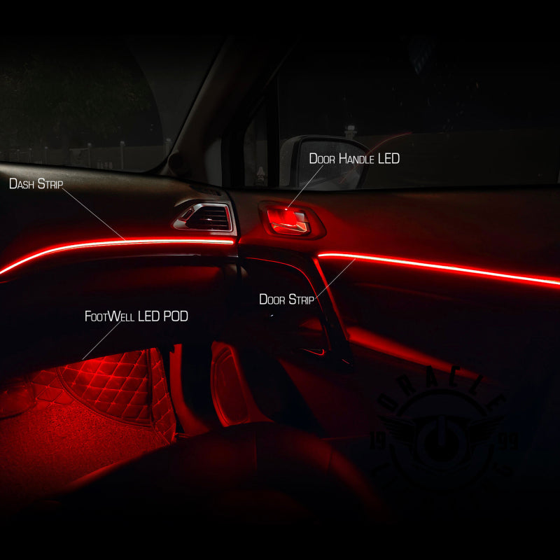 Oracle Lighting Dynamic Colorshift 18 Piece Universal Full LED Interior Dash Board Kit Light Strip LED ORACLE Lighting