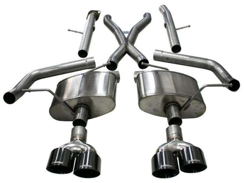 Corsa 2018-2021 Jeep Grand Cherokee TrackHawk 6.2L Xtreme Cat-Back Dual Rear Exit w/4.5in Black Tips Catback CORSA Performance