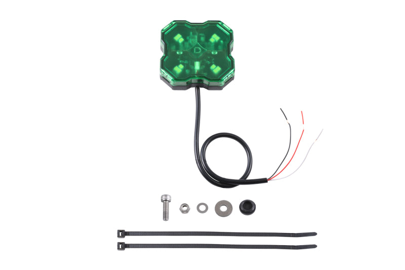 Diode Dynamics Stage Series Single Color LED Rock Light - Green Hookup (one) Light Accessories and Wiring Diode Dynamics