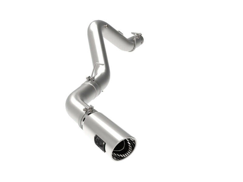 aFe Large Bore-HD 5 IN 409 SS DPF-Back Exhaust System w/Polished Tip 20-23 GM Truck V8-6.6L Catback aFe