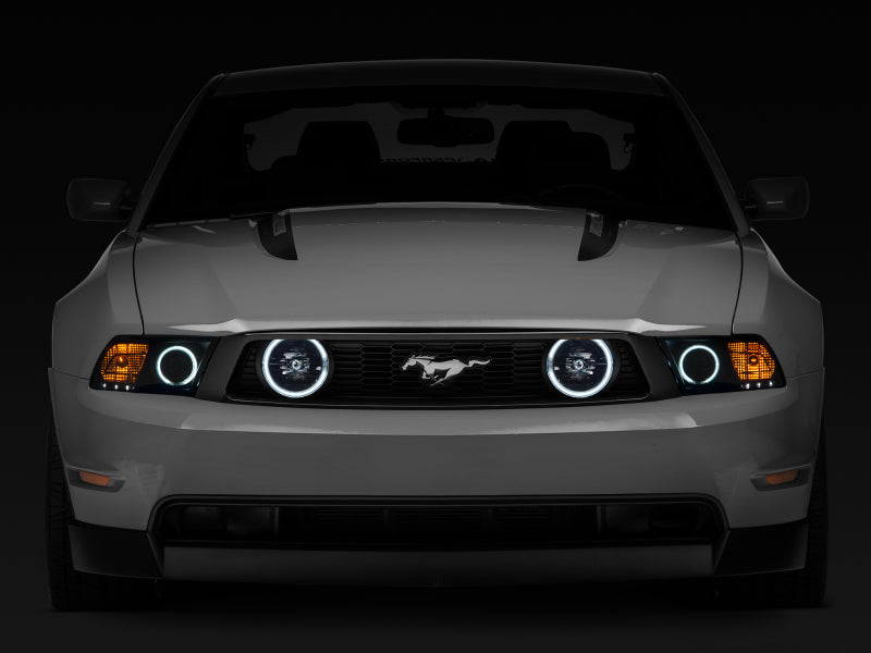 Raxiom 05-12 Ford Mustang GT LED Halo Fog Lights (Smoked) Headlights Raxiom