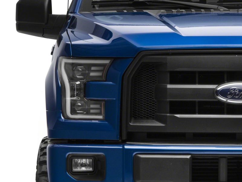 Raxiom 15-17 Ford F-150 G3 Projector Headlights w/ LED Accent- Black Housing (Clear Lens) Headlights Raxiom