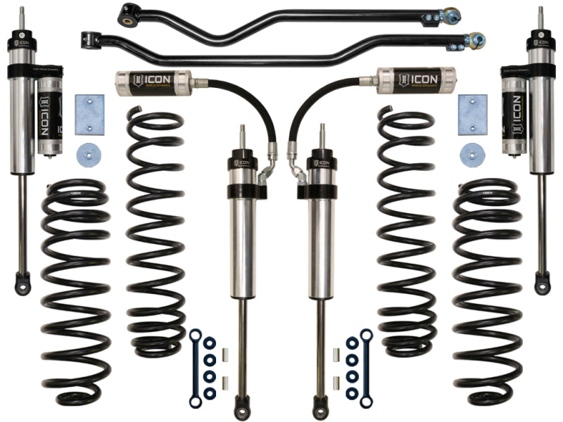 ICON 07-18 Jeep Wrangler JK 3in Stage 4 Suspension System Shocks and Struts ICON