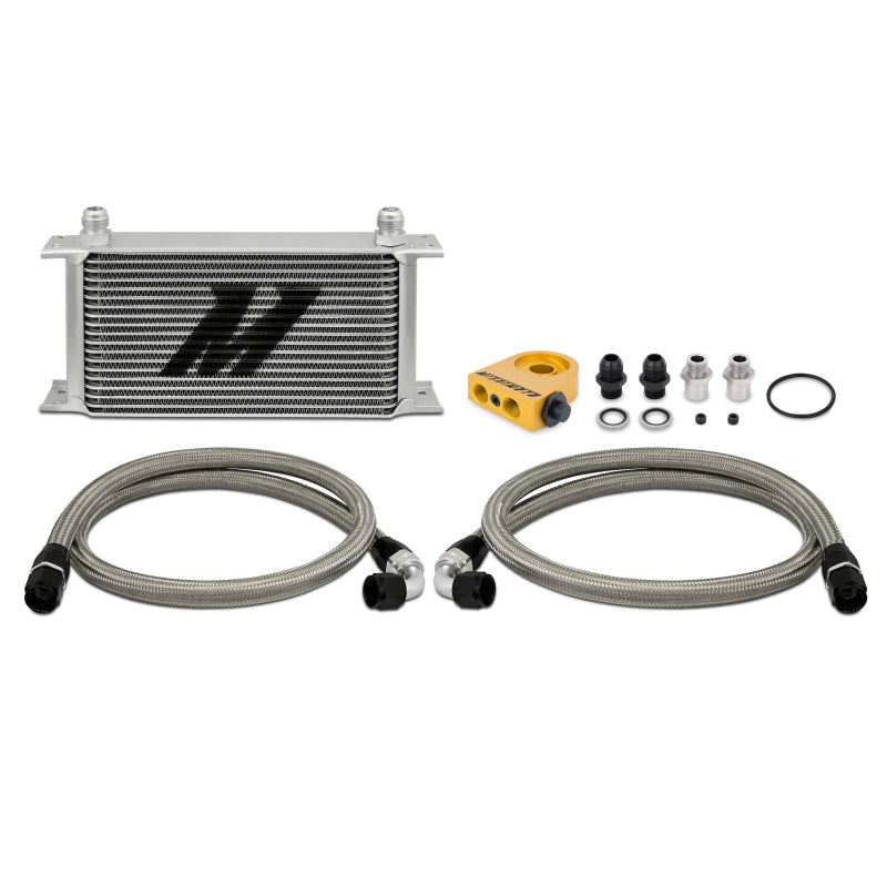 Mishimoto Universal 19 Row Thermostatic Oil Cooler Kit Oil Coolers Mishimoto